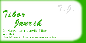 tibor jamrik business card